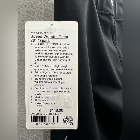 NWT Lululemon Speed Wunder Tight *Special Edition - Picture 3 of 7